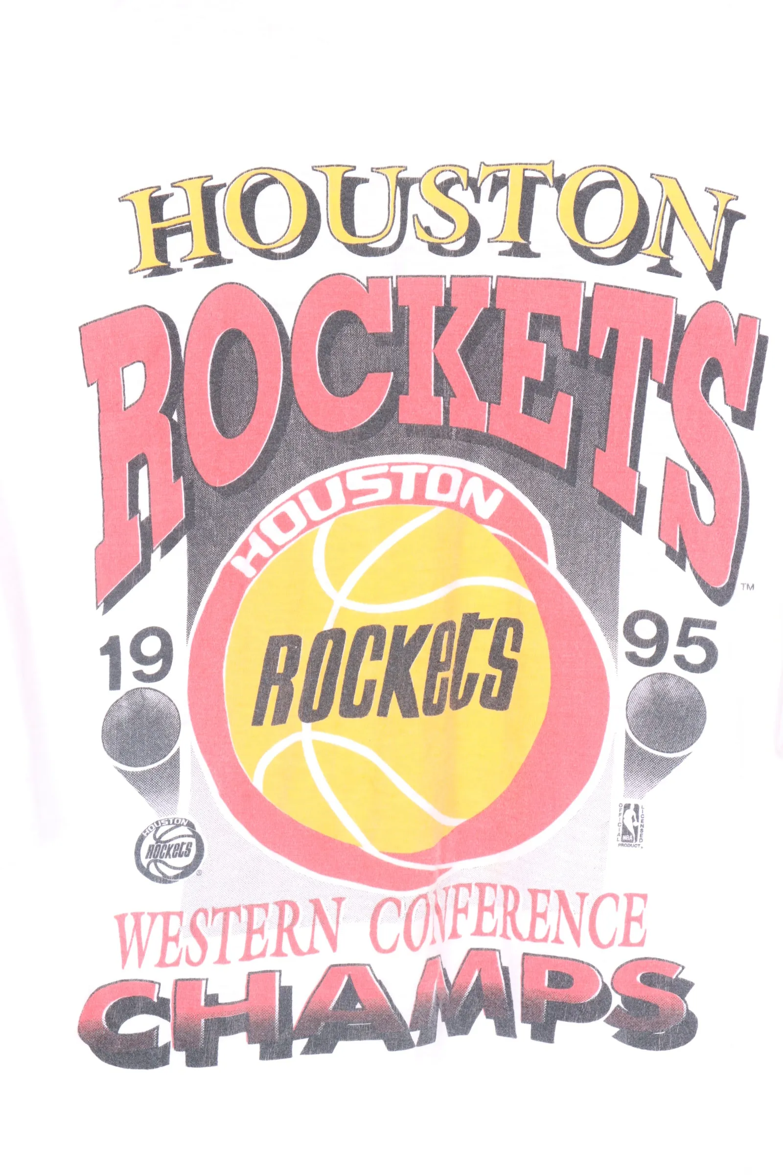 1995 Vintage Houston Rockets Basketball Tee (XXL)