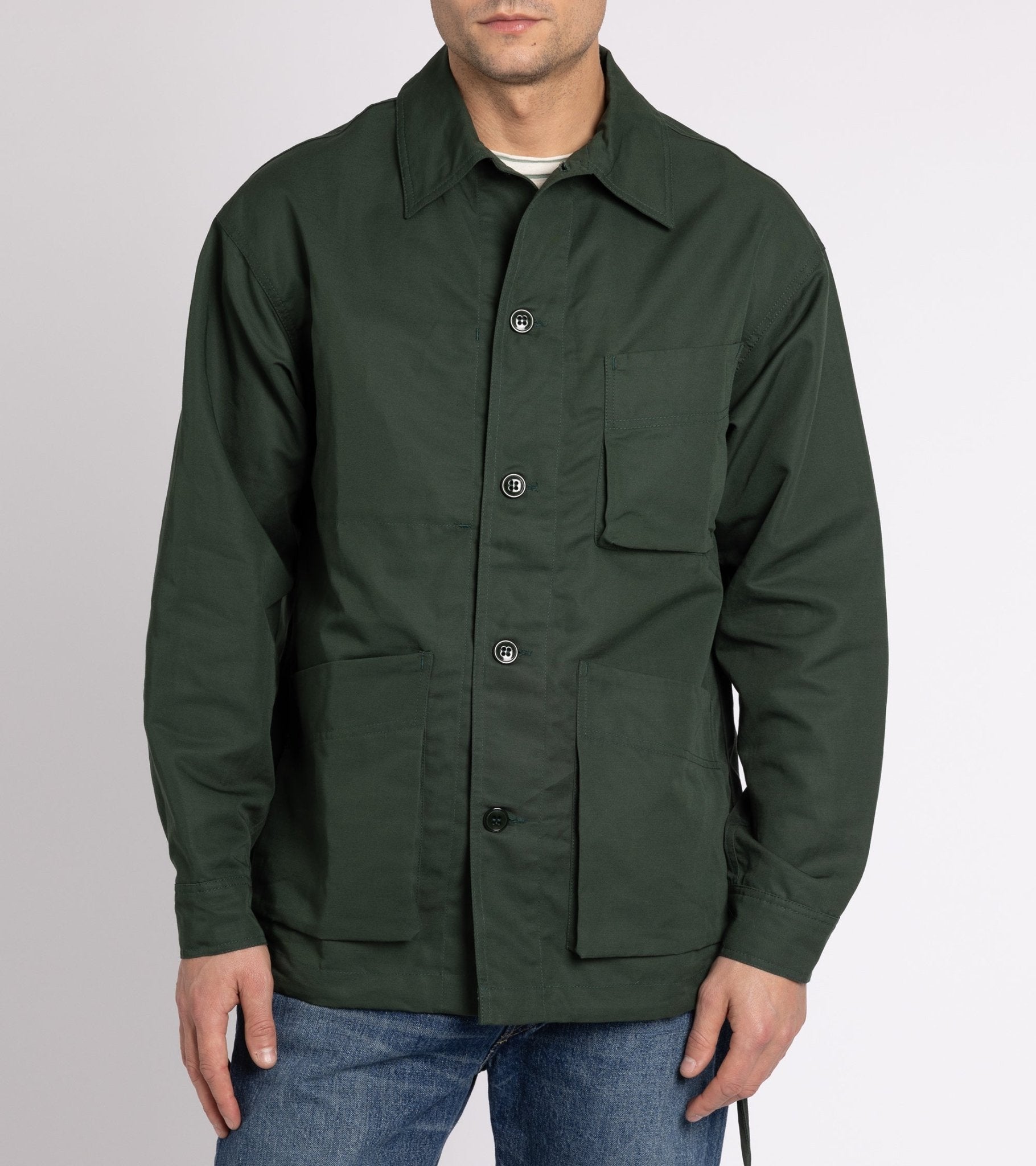 Arpenteur Cotton Linen ADN Jacket: Green