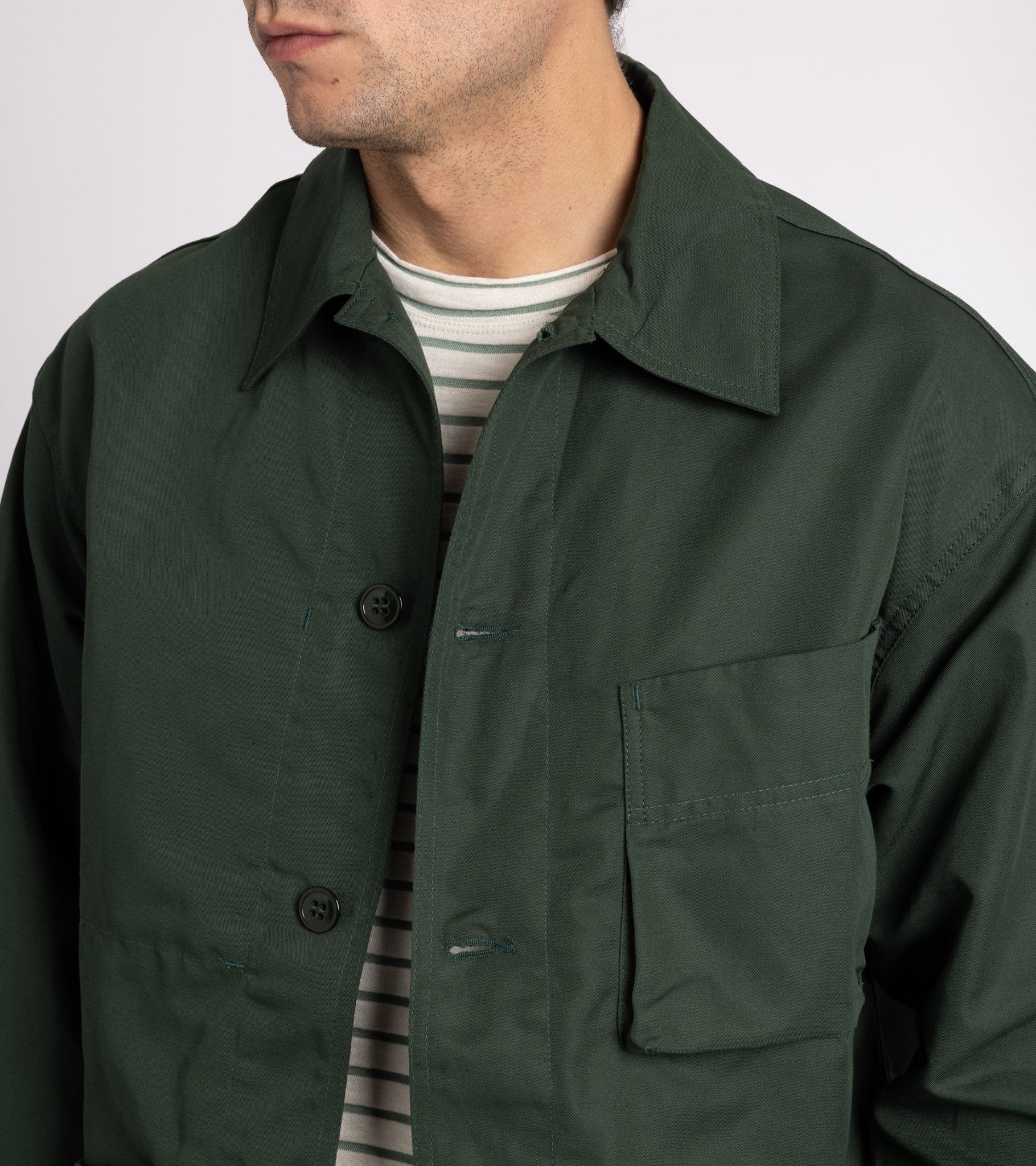 Arpenteur Cotton Linen ADN Jacket: Green