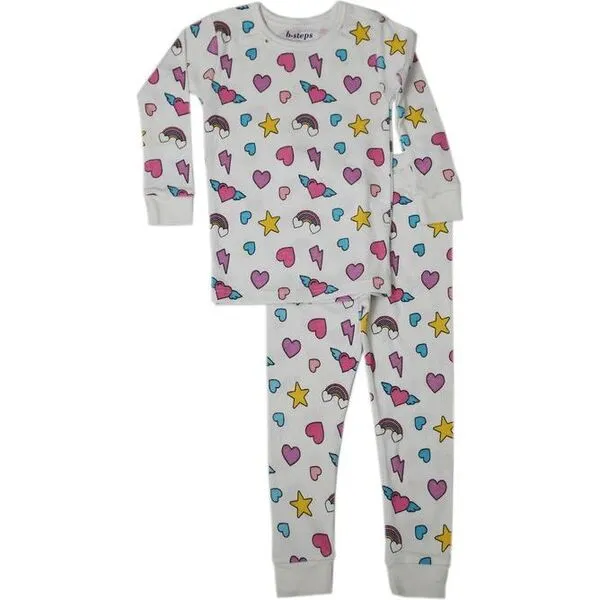 Baby Steps Kids Pajamas, Rainbow