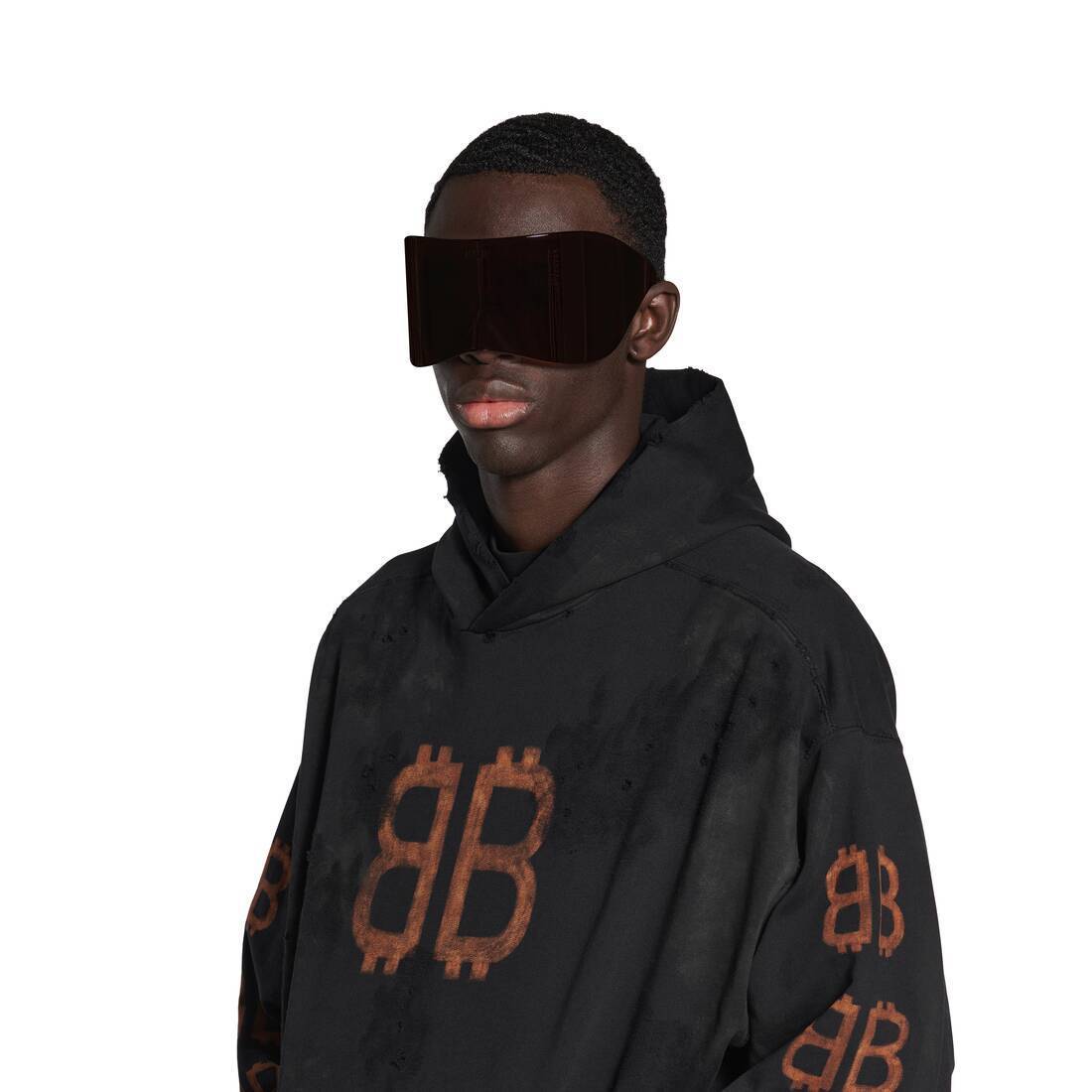 BALENCIAGA  |Crypto Hoodie Medium Fit in Black Faded