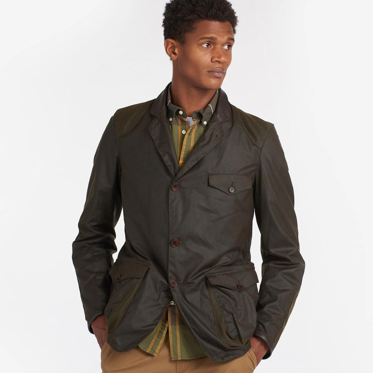 Barbour - Beacon Sports Wax Jacket in Olive