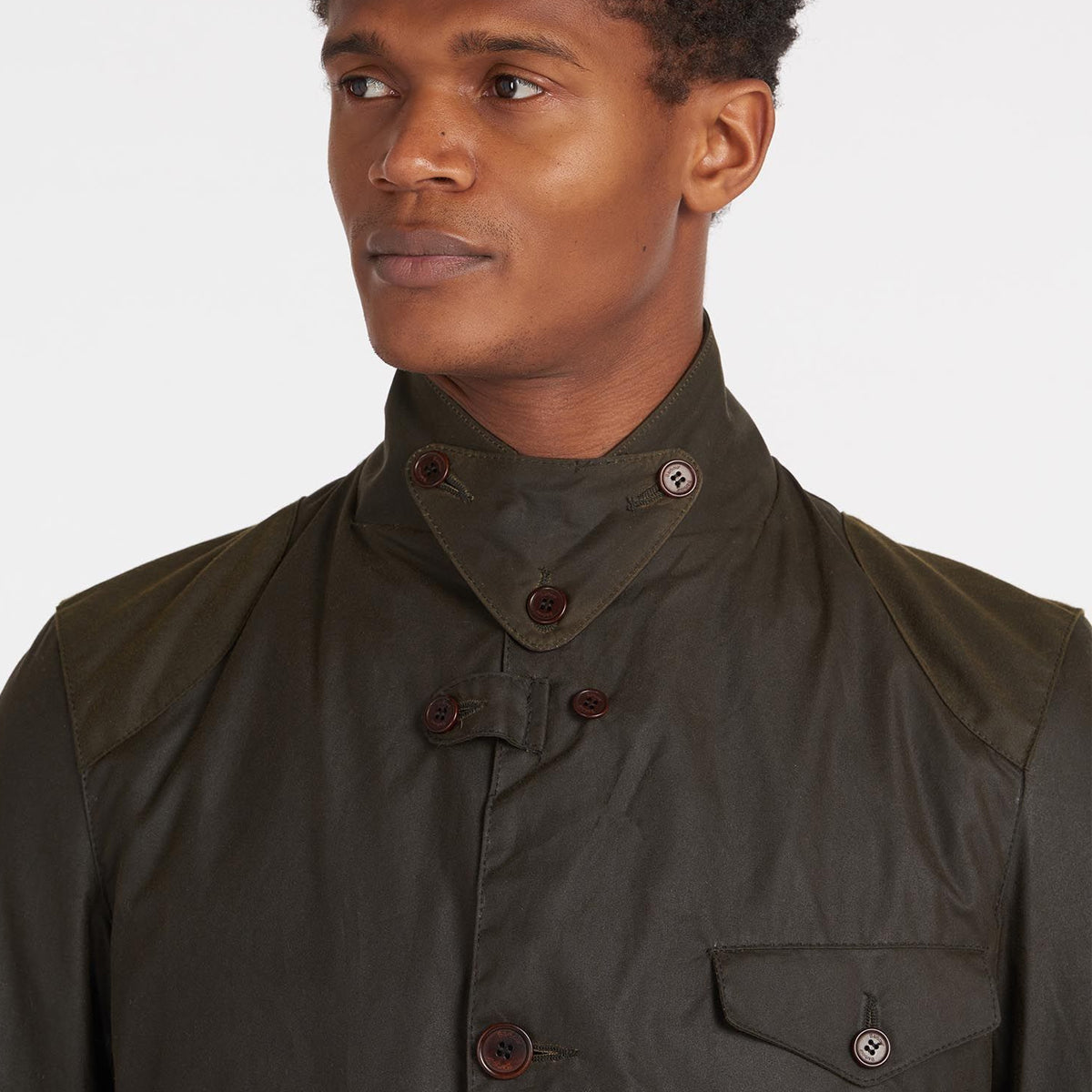 Barbour - Beacon Sports Wax Jacket in Olive