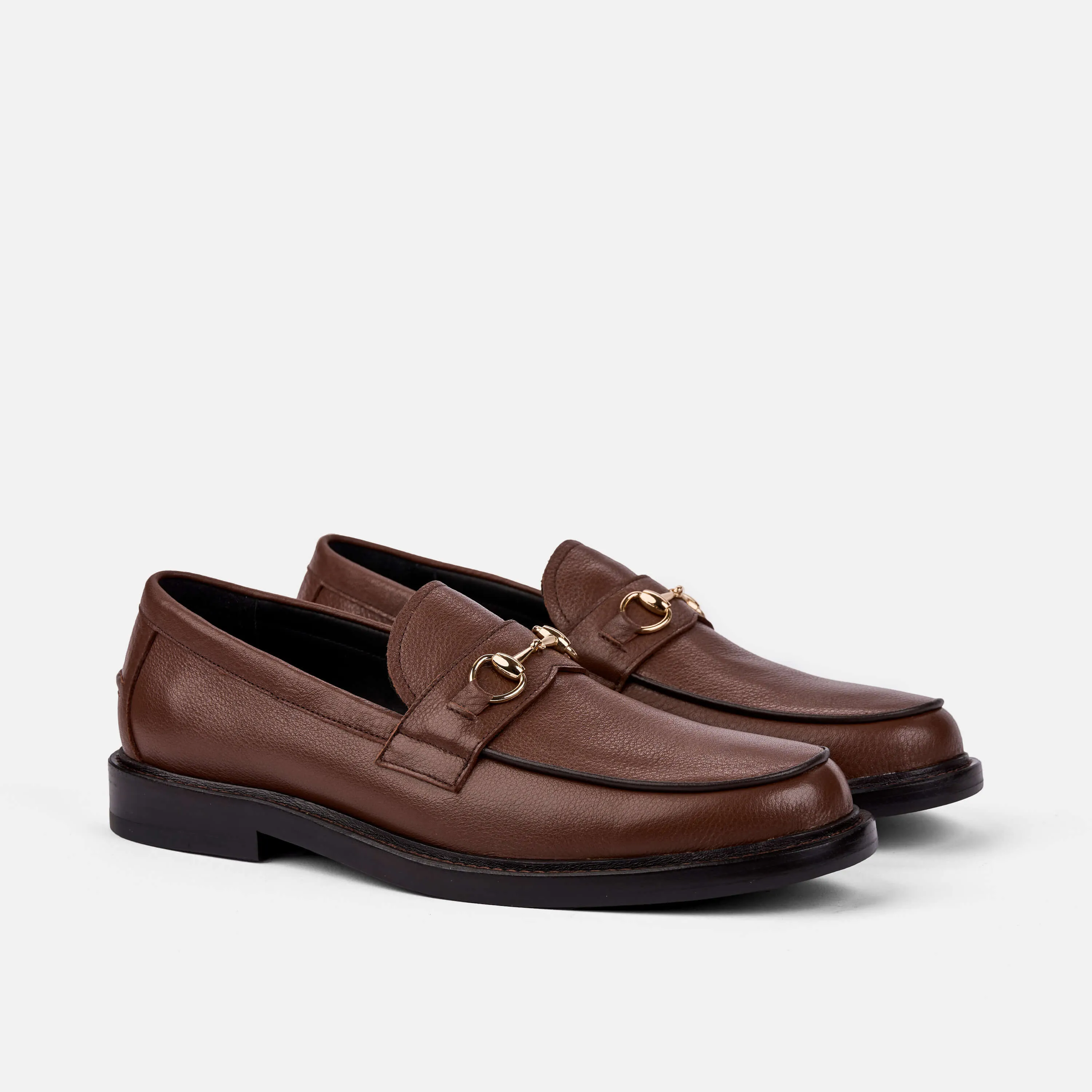 Black Menswear The Gentleman Chocolate Bit Loafers