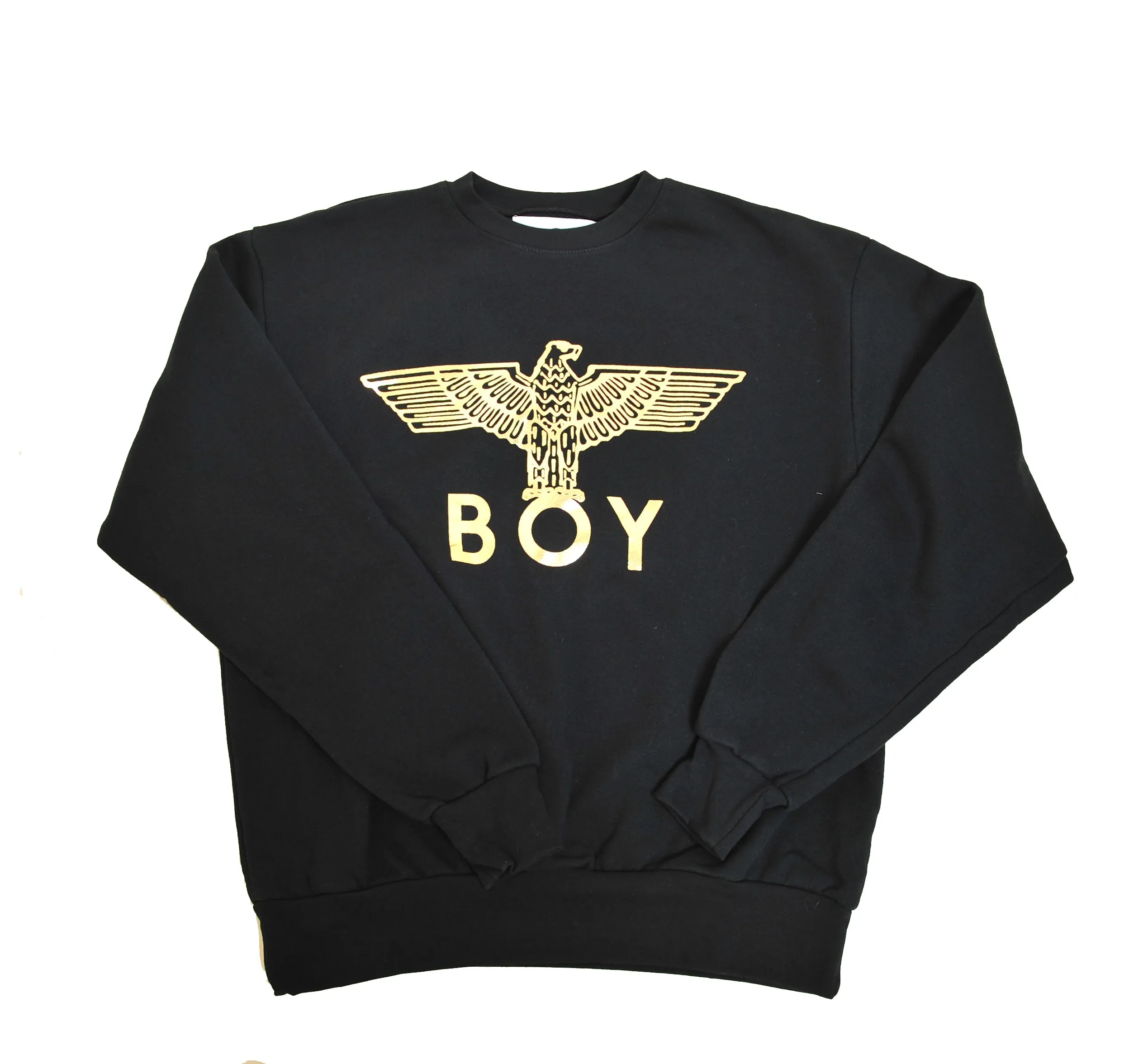 BOY LONDON Gold Logo Print Eagle Sweatshirts