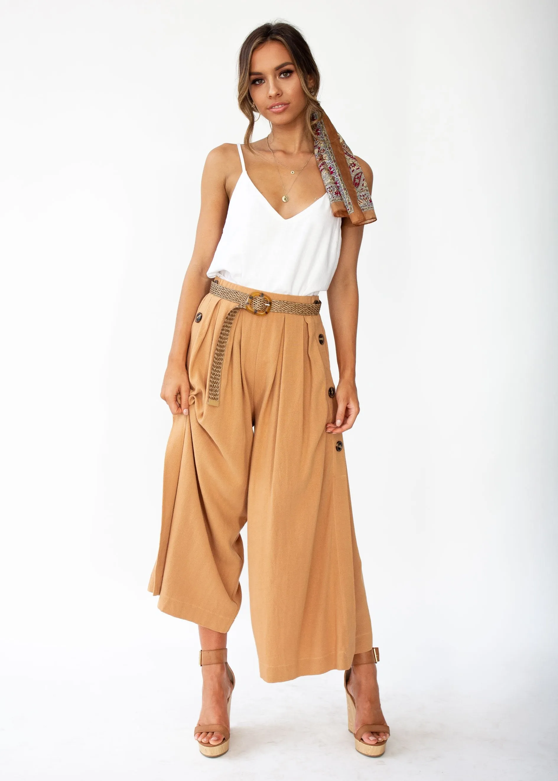 Brooklyn Culottes - Camel