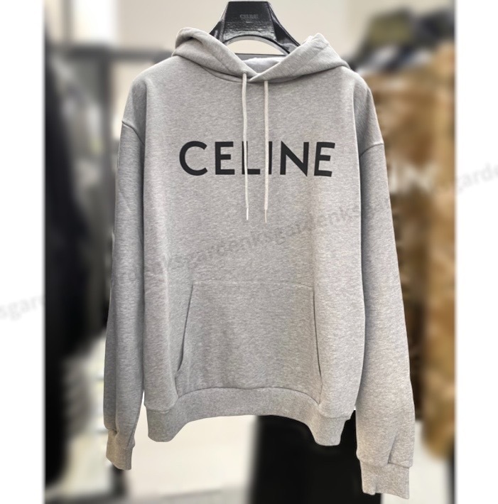 CELINE  |Celine hoodie in cotton fleece