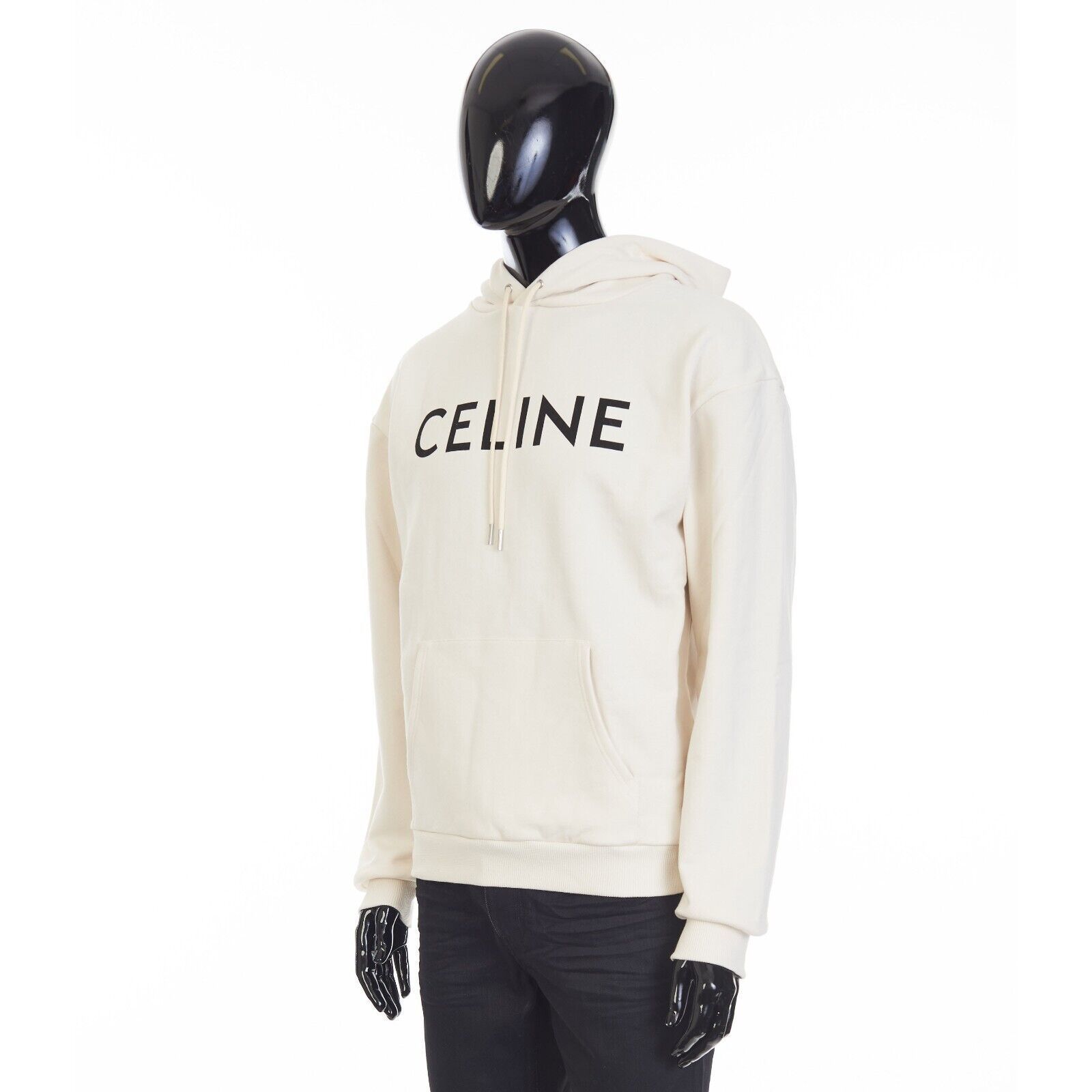 CELINE  |celine loose hoodie in cotton fleece