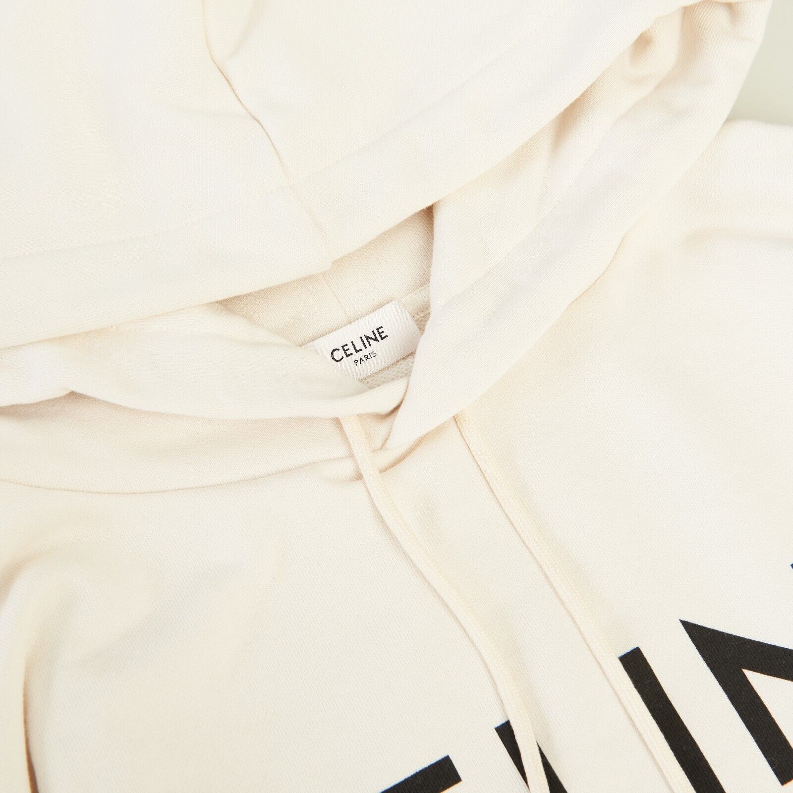 CELINE  |celine loose hoodie in cotton fleece