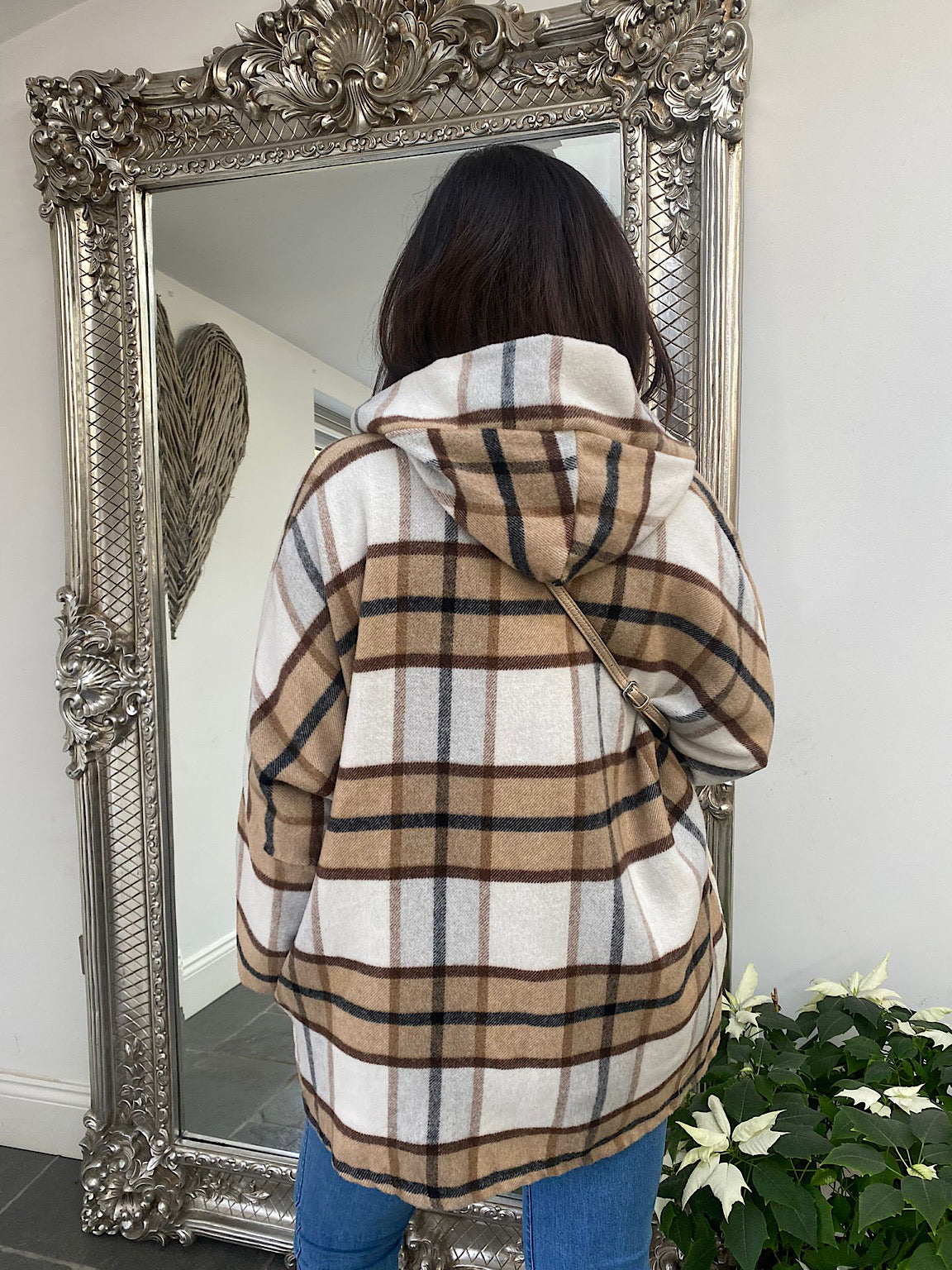 Checked Hooded Jacket Daisie