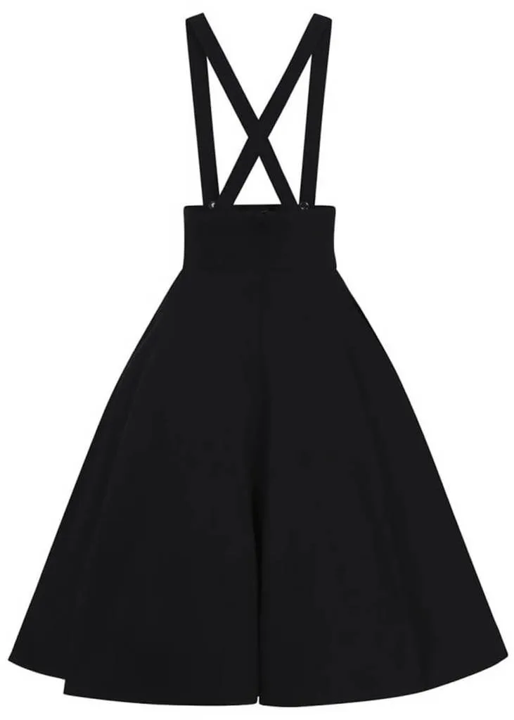 Collectif Ronnie 50's Swing Skirt Black