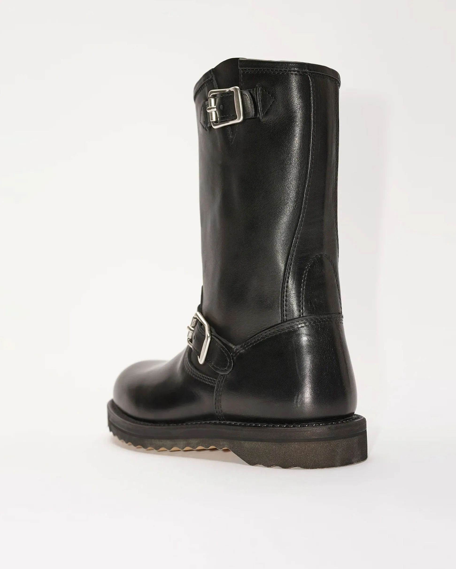 CORRAL BOOT / BLACK LEATHER