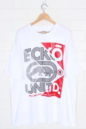 ECKO Rhino Red & Black Untitled Puff Print Tee (XXXL)