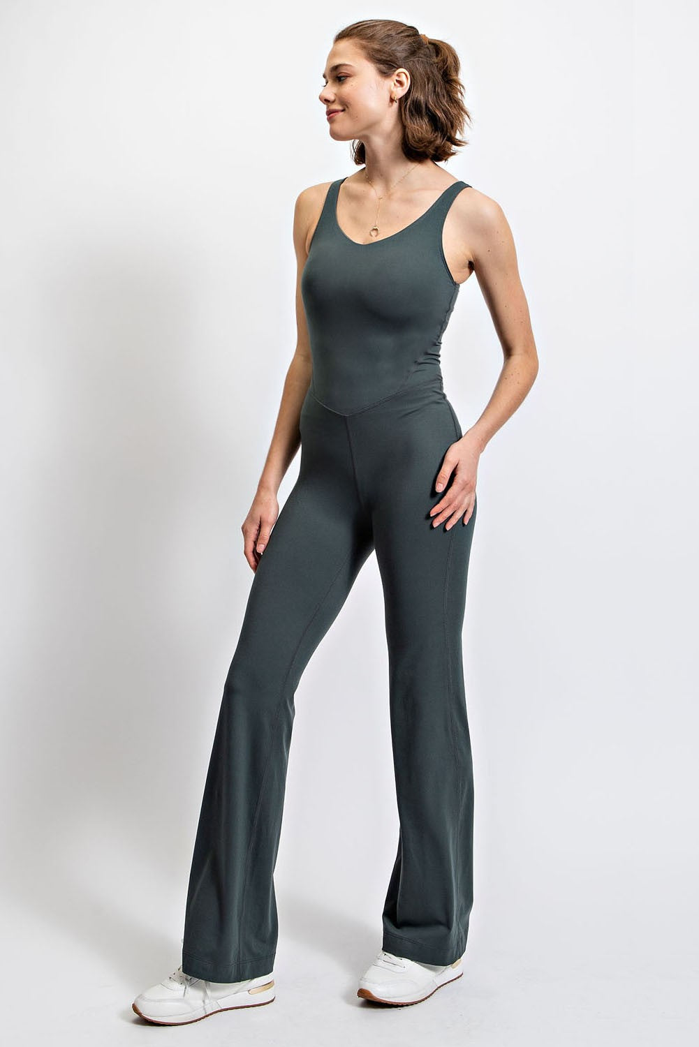 Estella  Flared Active Jumpsuit