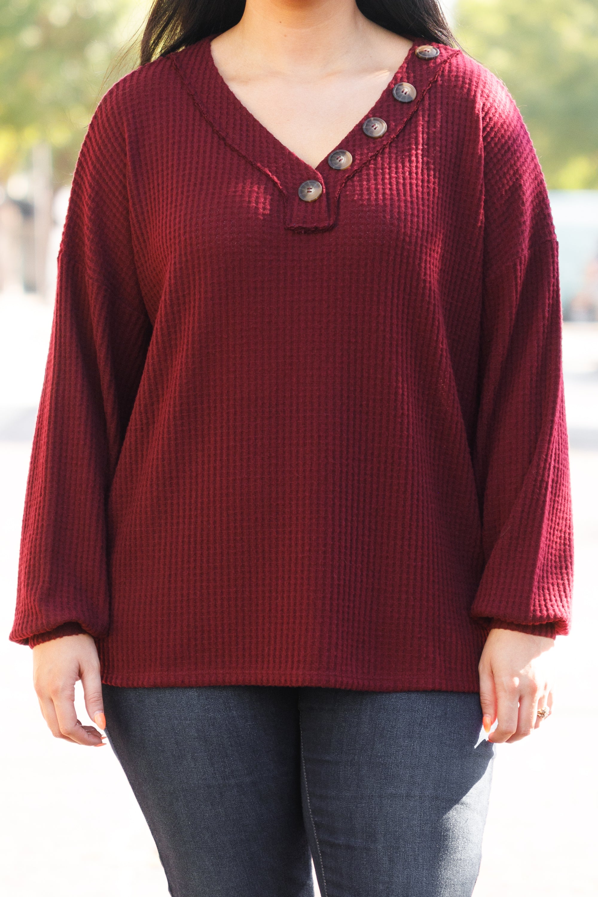 Fall Or Fly Sweater, Dark Burgundy