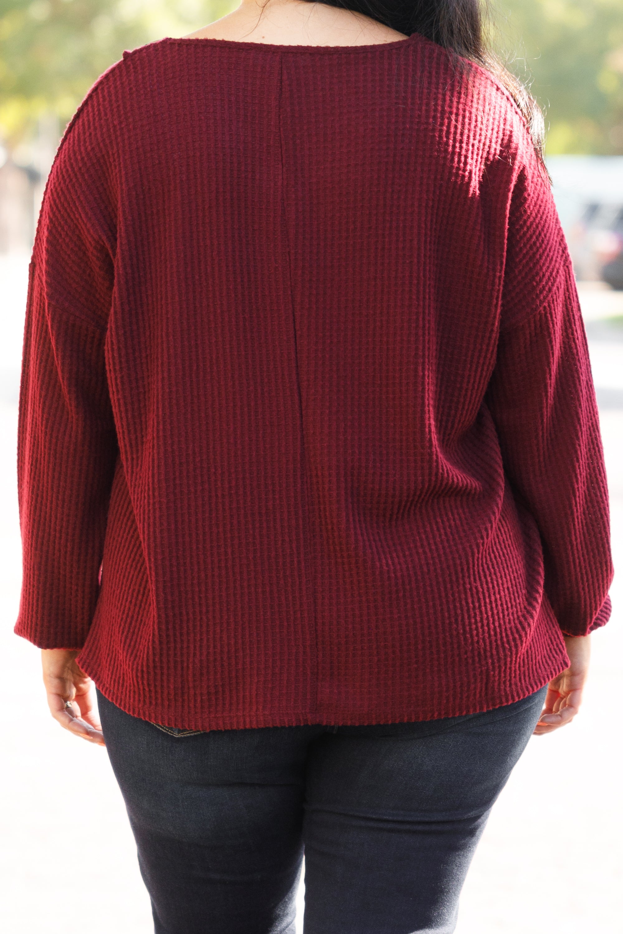 Fall Or Fly Sweater, Dark Burgundy