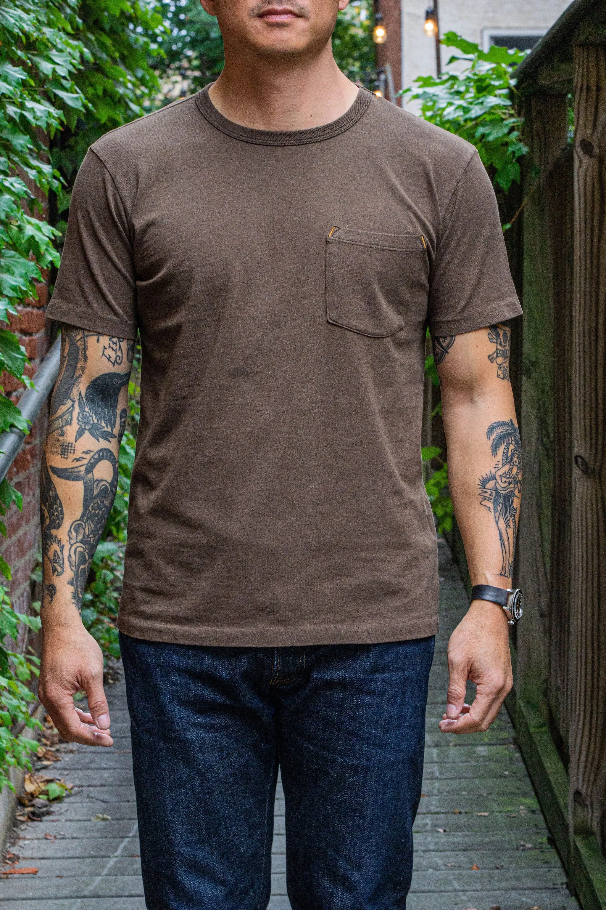 Freenote Cloth 9oz Pocket T-Shirt - Cedar