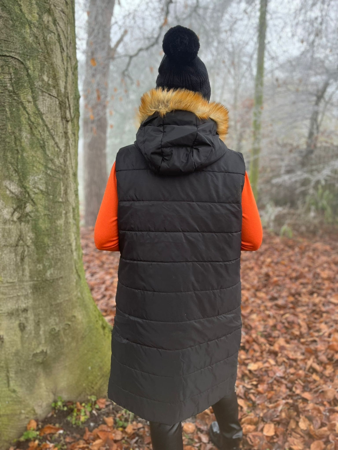 Fur Hood Gilet Darla