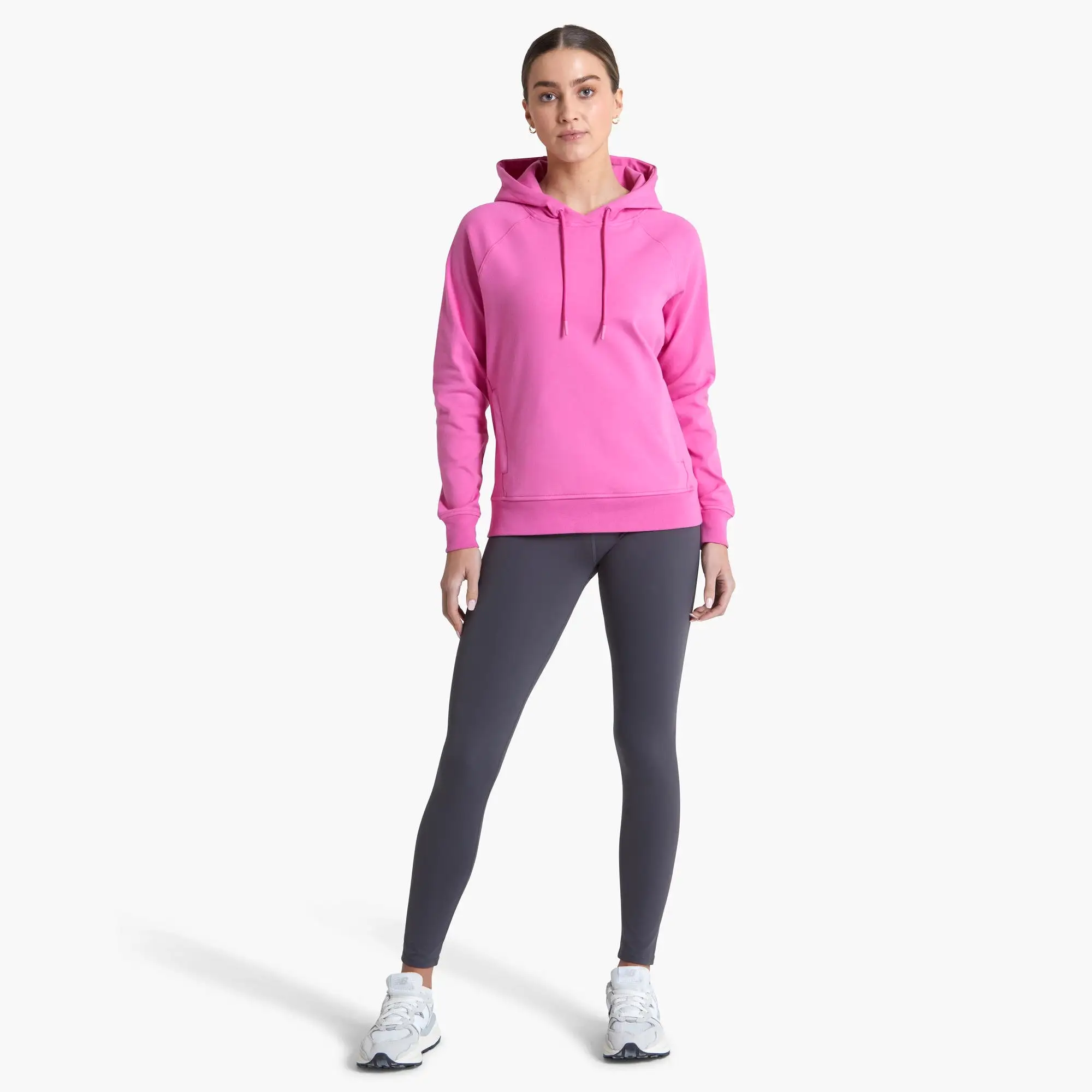 Gym+Coffee Essential Hoodie (Womens) - Empower Pink