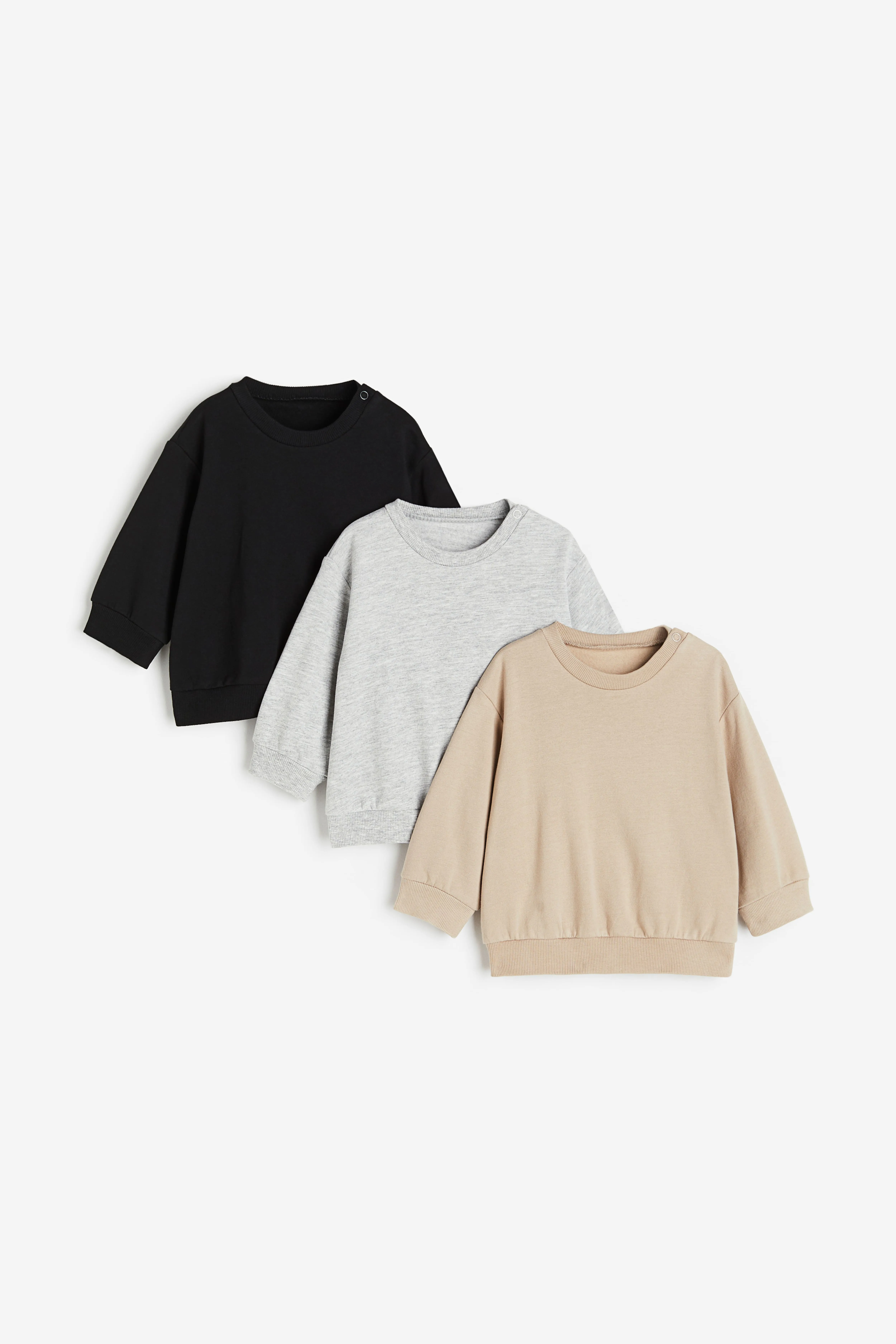 H&M 3-pack Cotton Sweatshirts