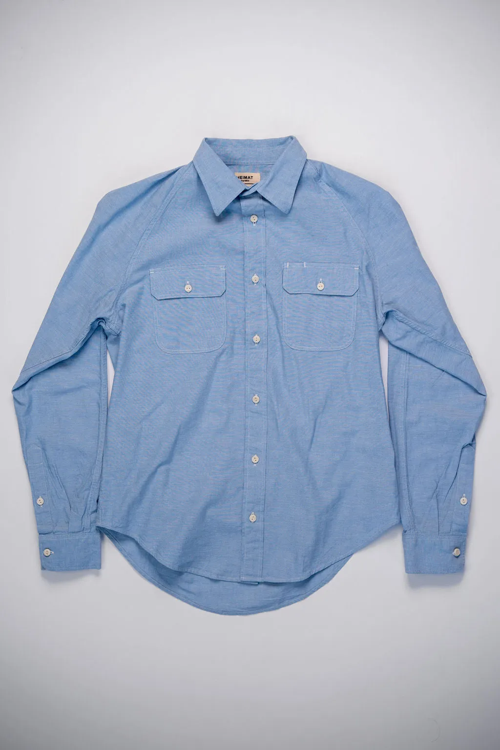 Heimat Textil Work Shirt - Trail Blue Chambray