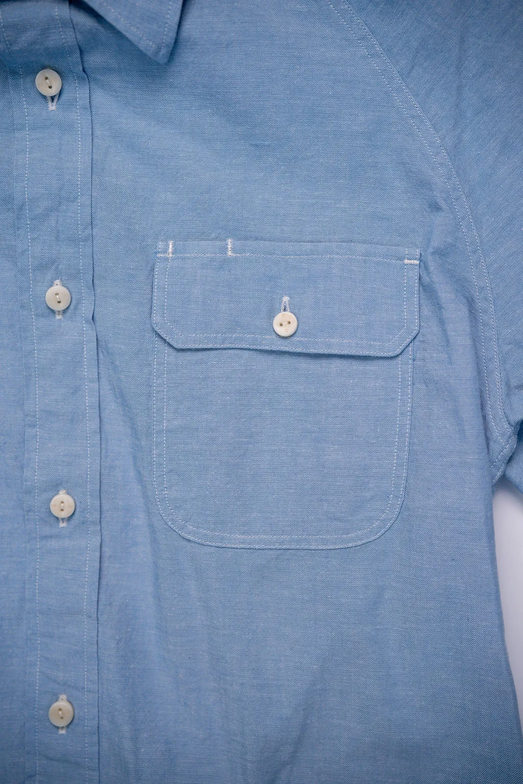 Heimat Textil Work Shirt - Trail Blue Chambray