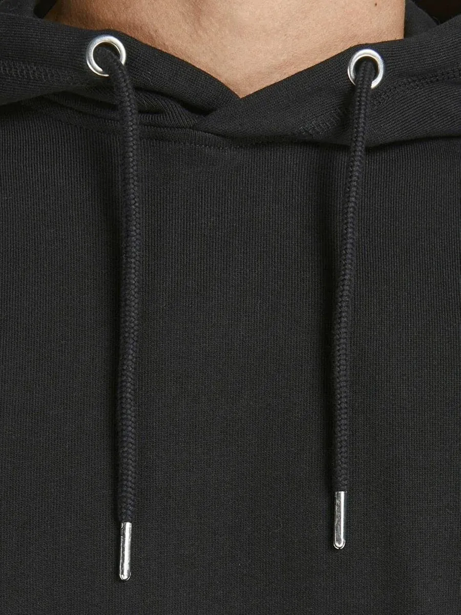 Jack & Jones Organic Basic Hooded Sweatshirts Black