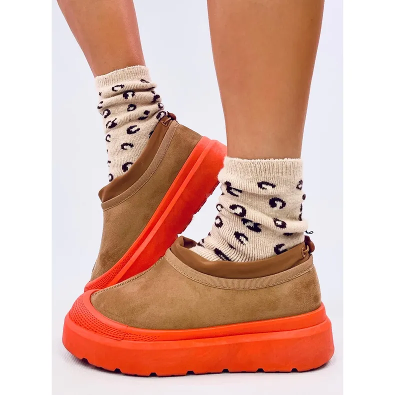 Jayden Camel short emus snow boots brown