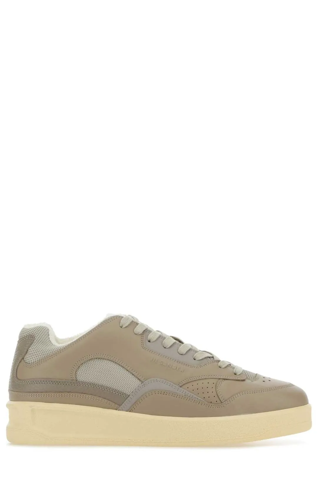 Jil Sander Logo Embossed Lace-Up Sneakers