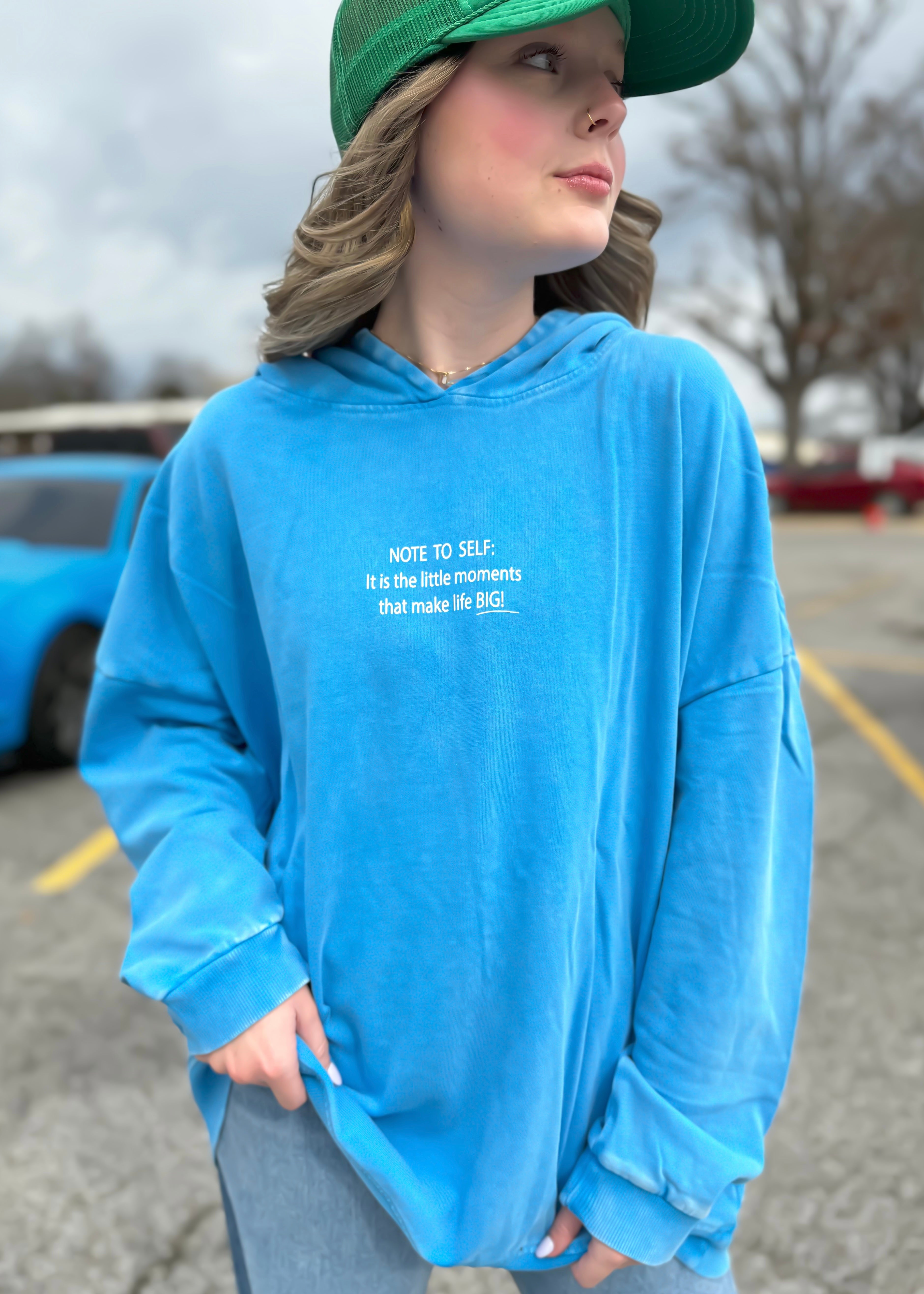 JLB Enjoy The Little Things Oversized Hoodie | Blue