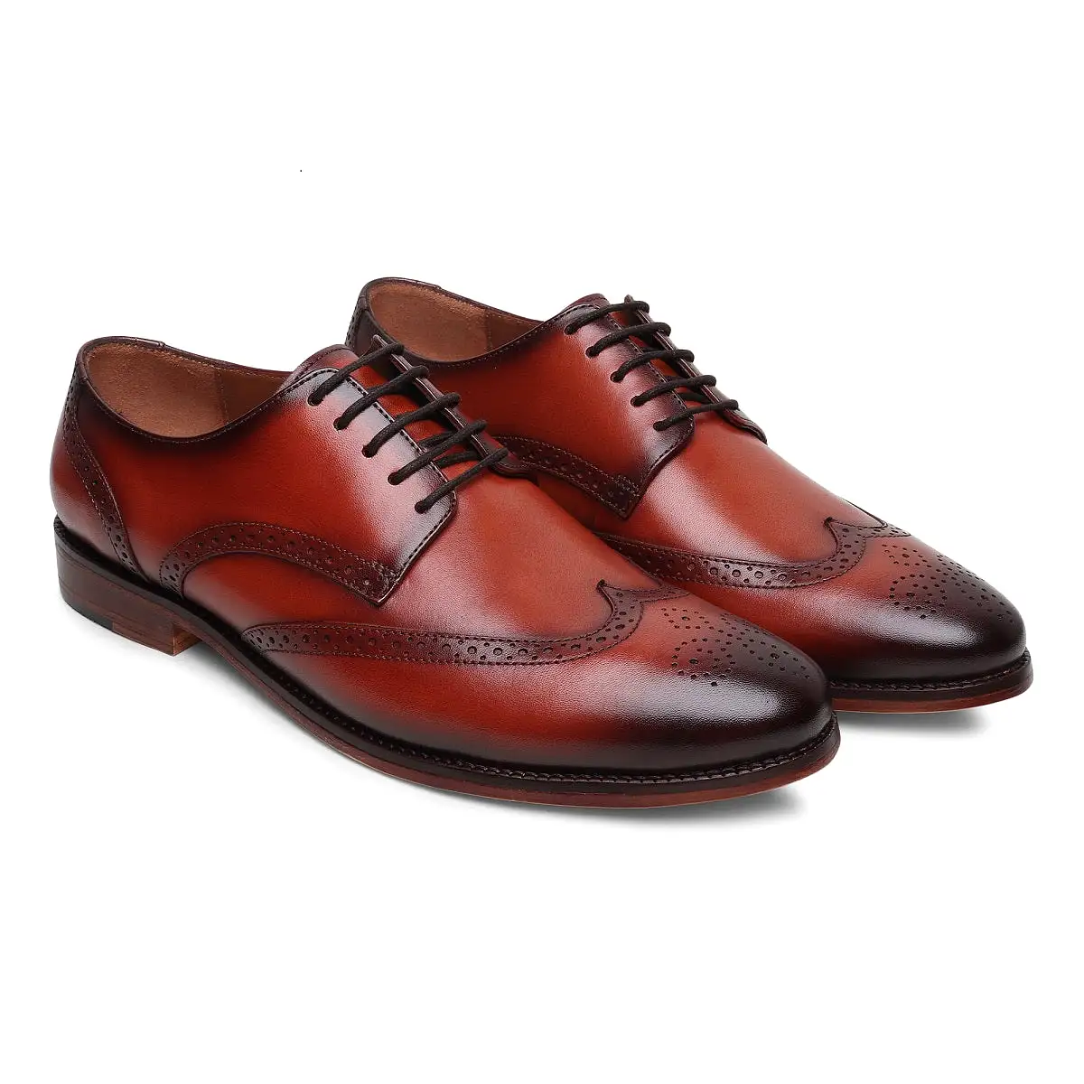 Kasper Brogue Leather Sole Shoes