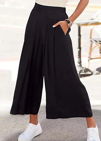 LASCANA Elasticated Waist Culottes | Grattan