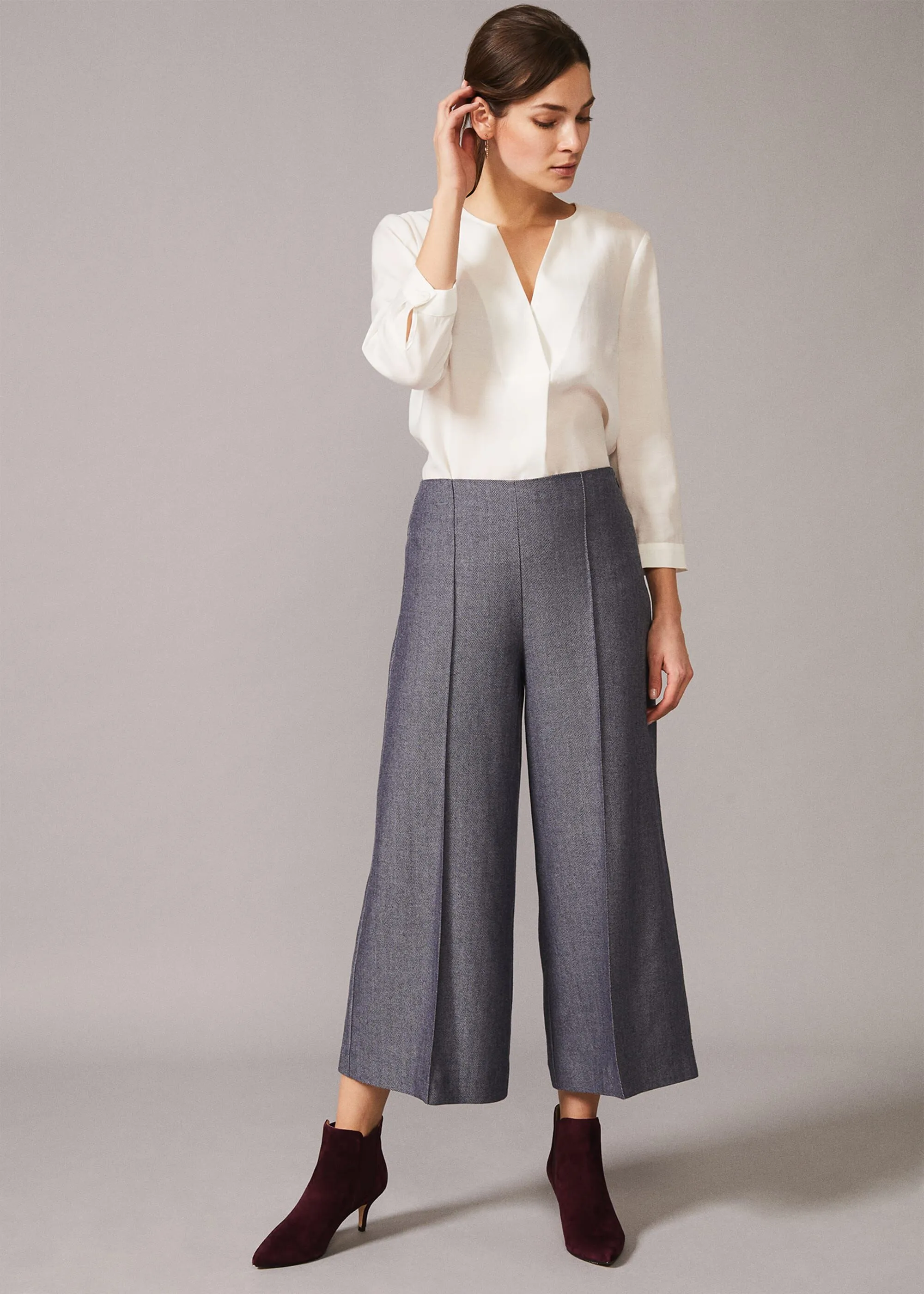 Lenka Herringbone Culottes