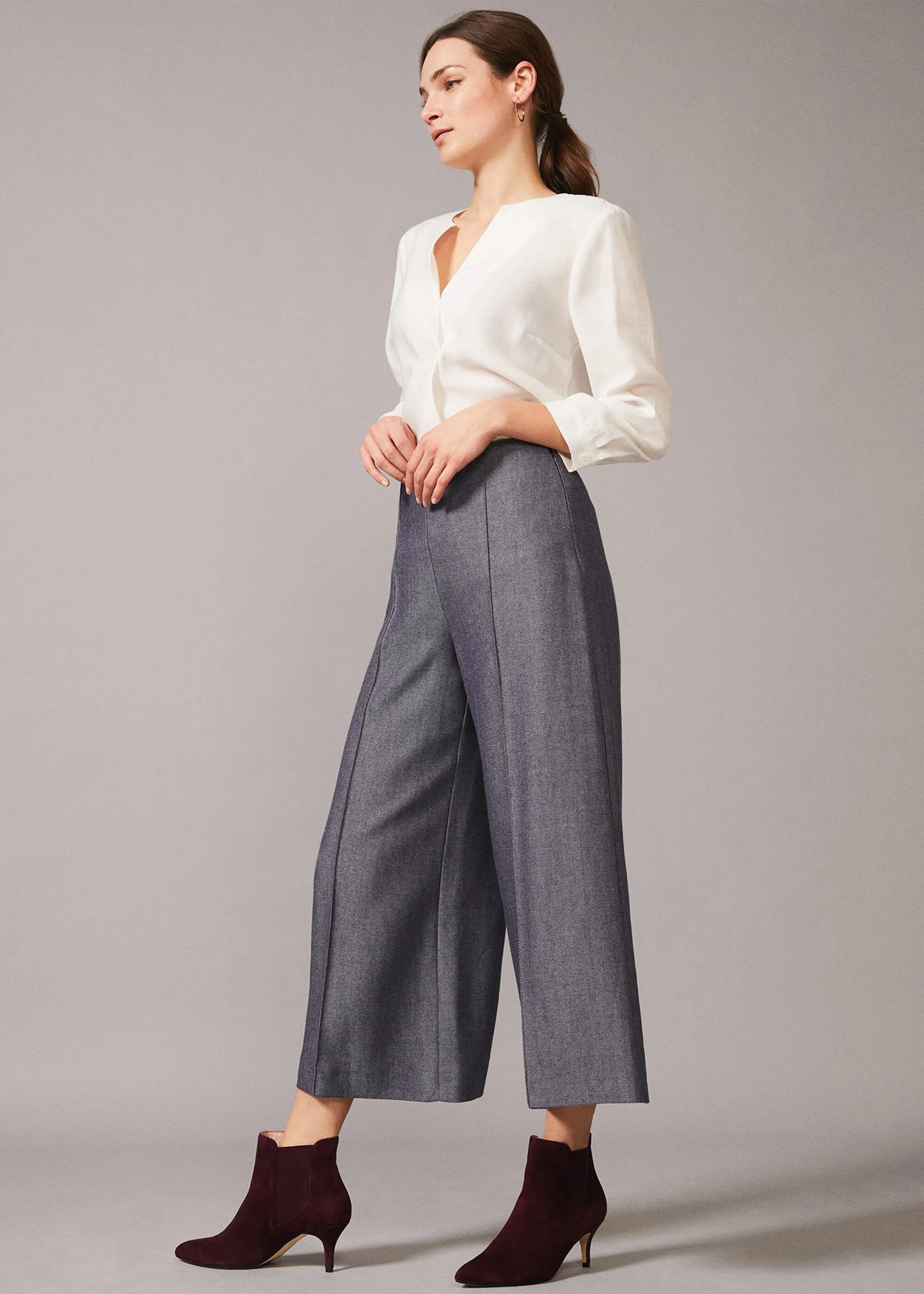 Lenka Herringbone Culottes