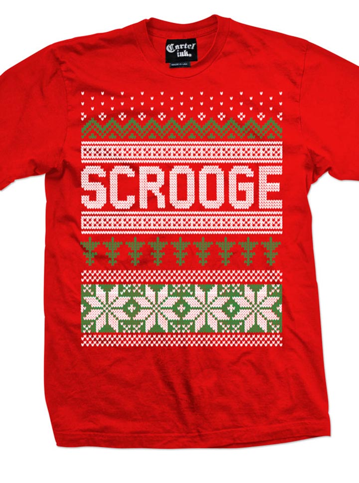 Men's Scrooge Ugly Christmas Sweater Tee