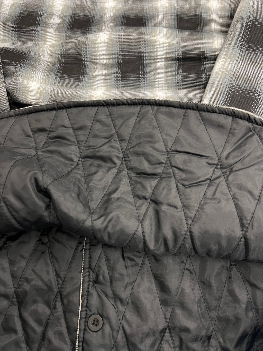 Men's Winter Hooded Quilt Plaid Jacket