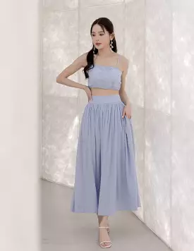 Morie Dress Co-Ord Set in Powder Blue