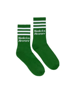 Muskoka Forever Athletic Sock - Green