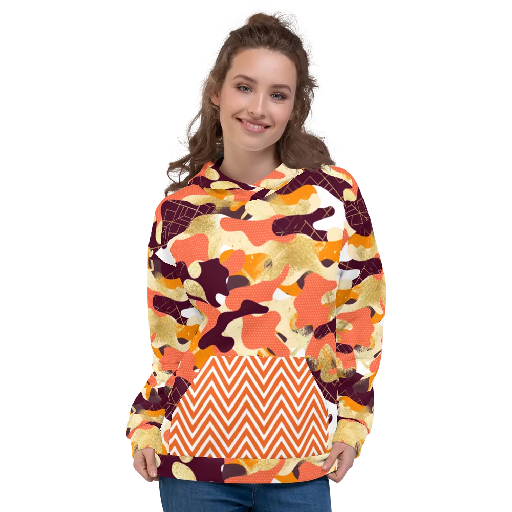 Orangesicle Camo SYLKKE Hoody