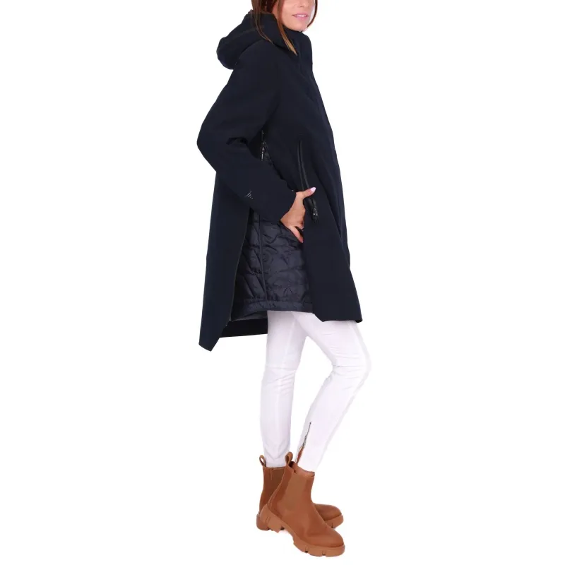 PARKA LUNGO CON CAPPUCCIO, BLU