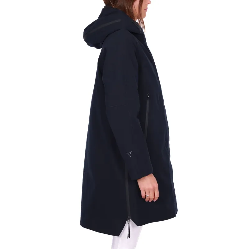 PARKA LUNGO CON CAPPUCCIO, BLU