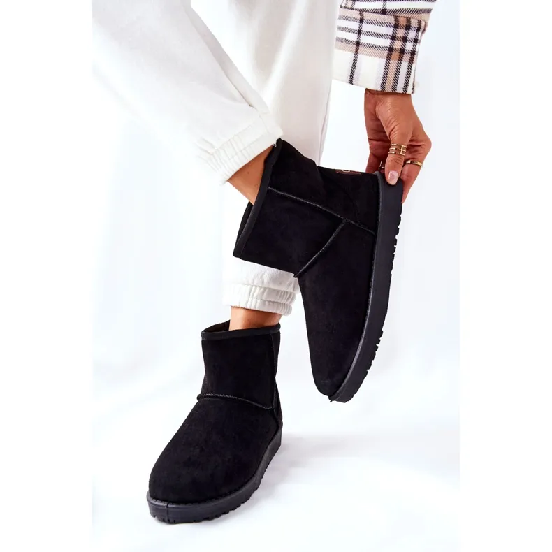 PE1 Vicandi Black Warm Snow Boots