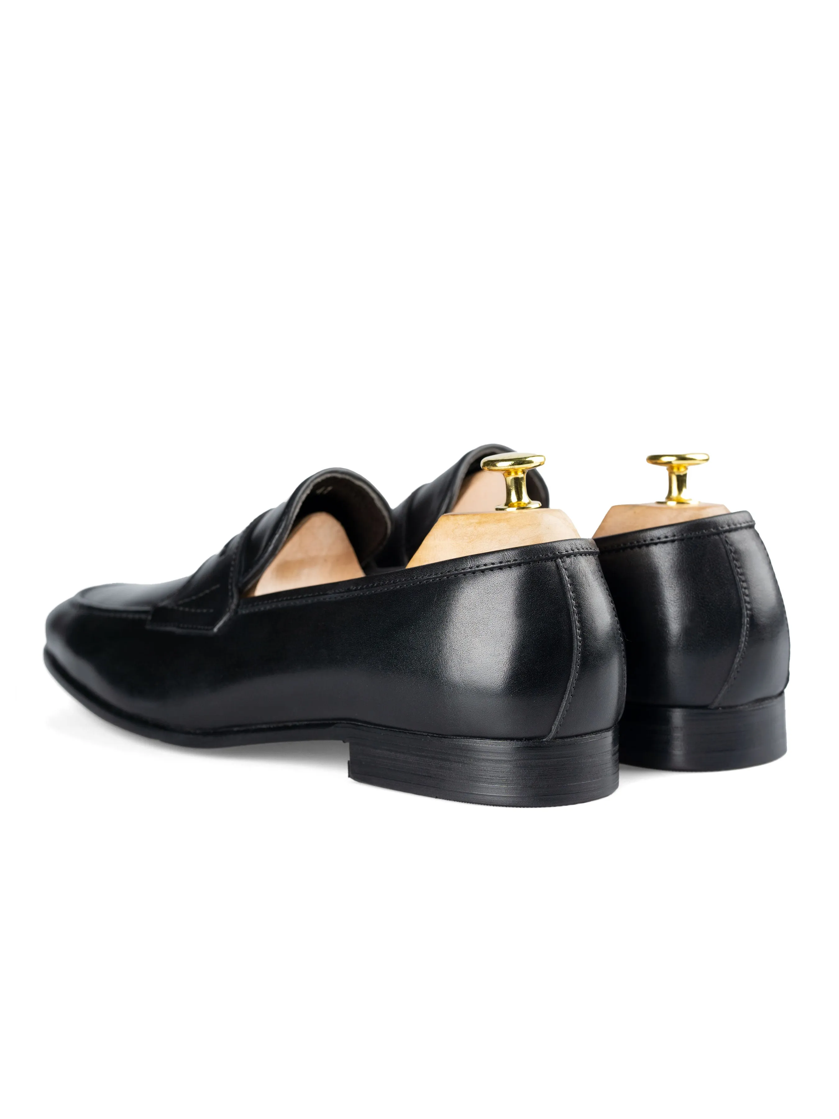 Penny Loafer Wing Strap - Solid Black