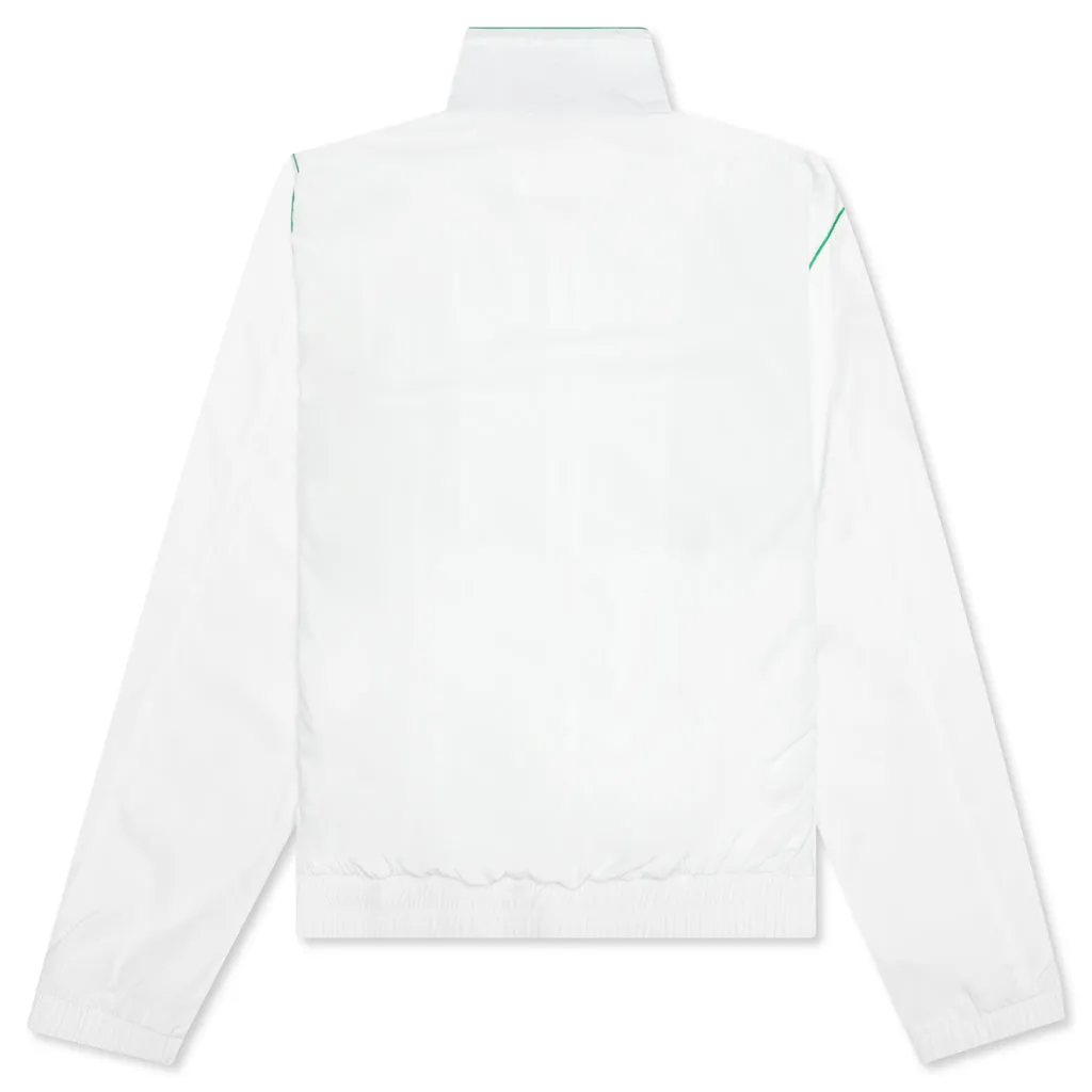 Perforated Layered Track Jacket - White/Green