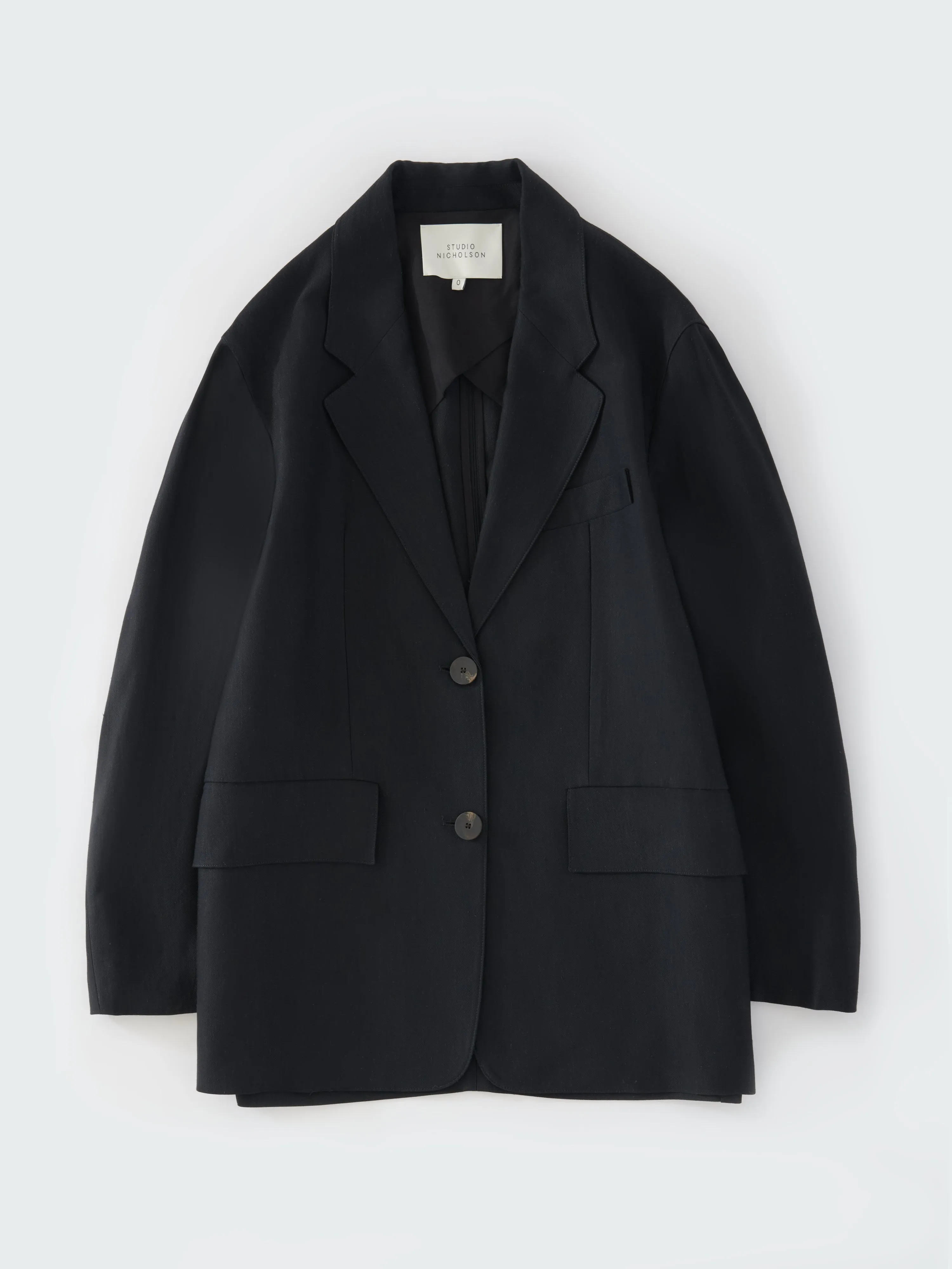 Phelps Viscose Jacket in Darkest Navy