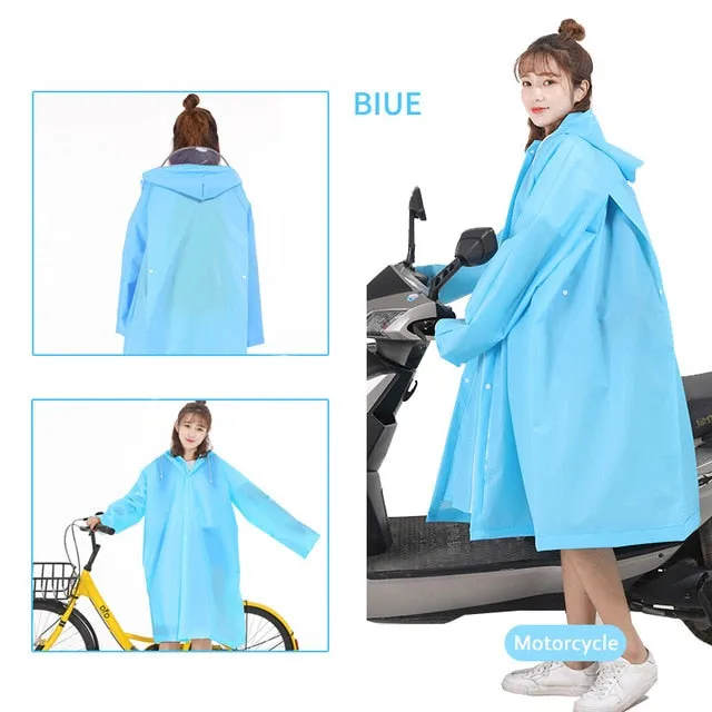 Poncho Plastic Cape Female Hooded Motorcycle