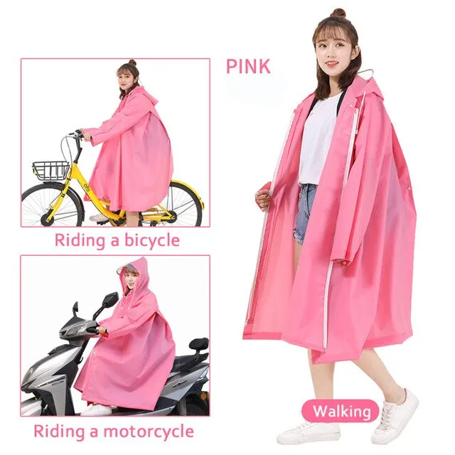 Poncho Plastic Cape Female Hooded Motorcycle