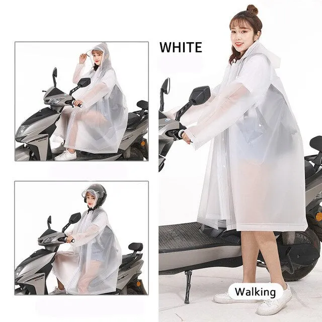 Poncho Plastic Cape Female Hooded Motorcycle