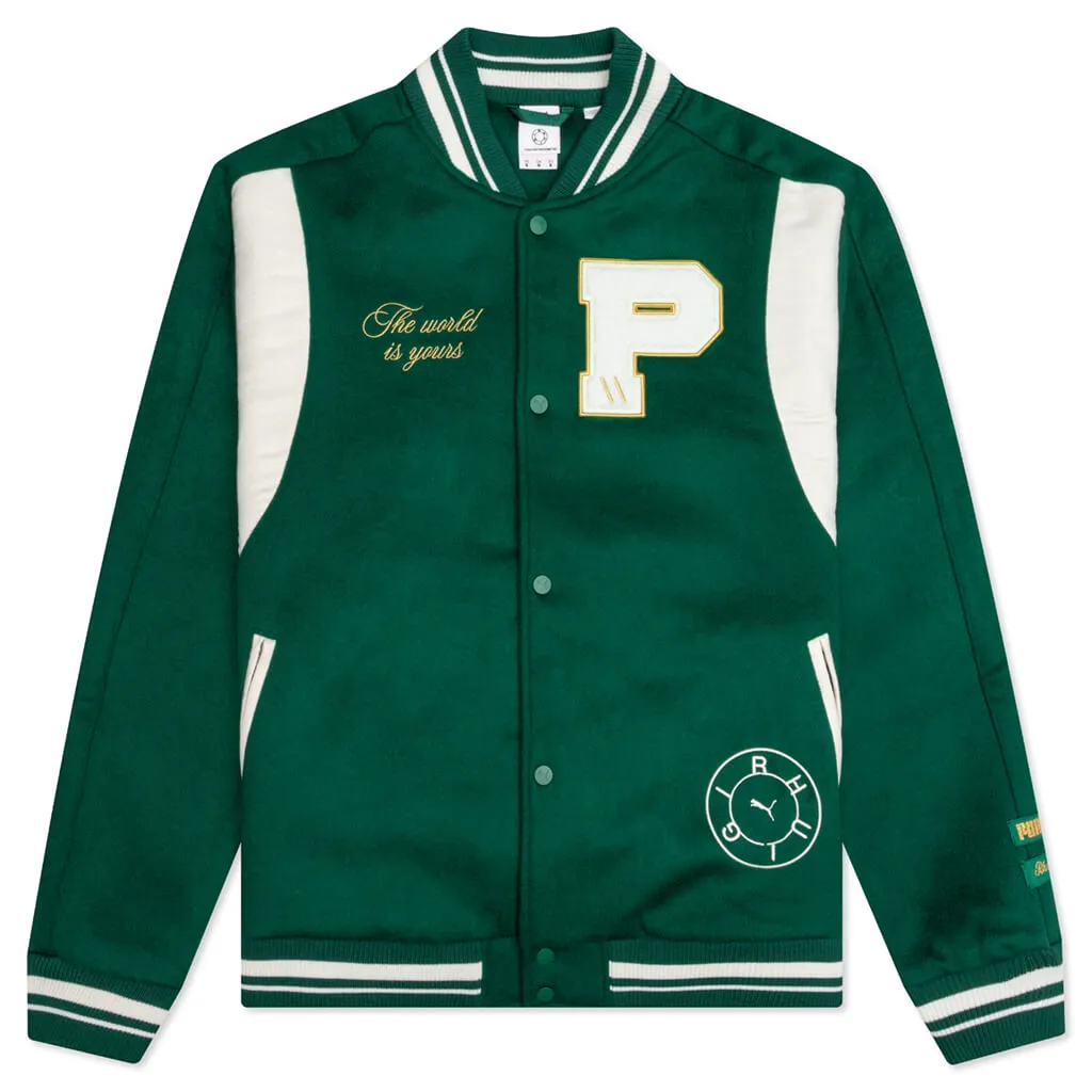 Puma x Rhuigi Varsity Jacket - Evergreen