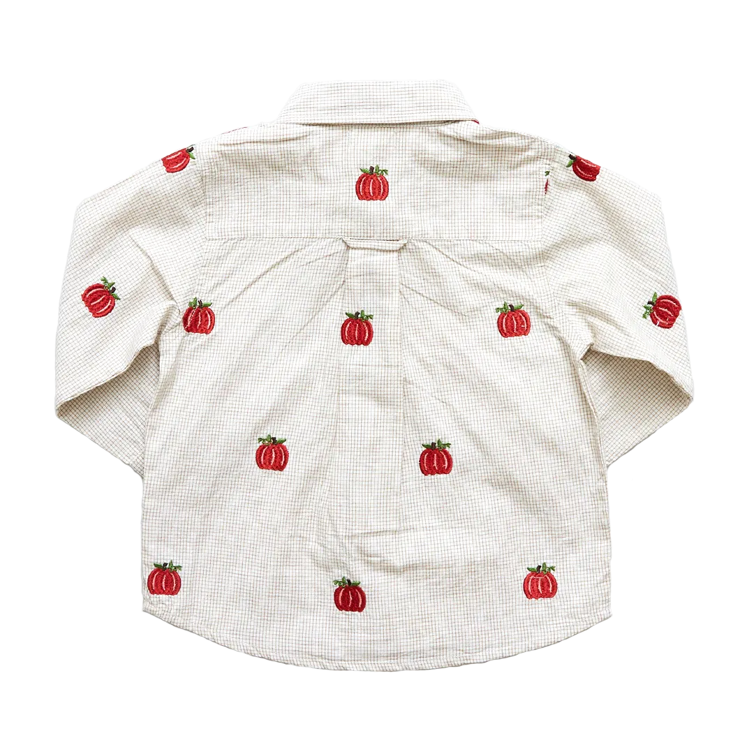 Pumpkin Embroidery Jack Shirt